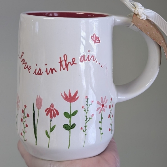 Rae Dunn I LOVE YOU / LET LOVE BLOOM / LOVE IS IN THE AIR Valentine's Day Mug 🌷 - Picture 2 of 6
